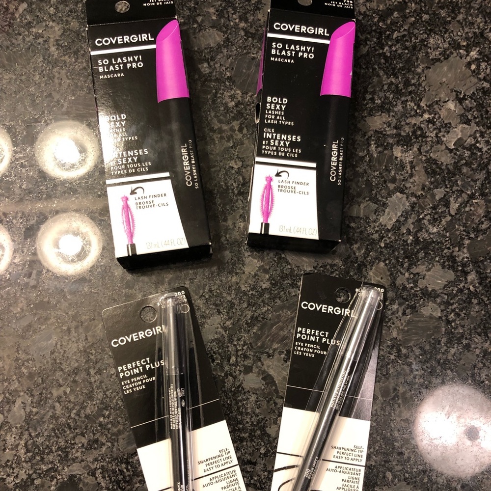Covergirl Mascara(2) & Eyeliner (2)